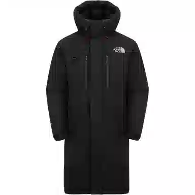 The North Face Logo Hooded Down Jacket Black