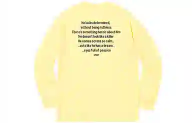 Supreme FW18 The Killer LS Tee Pale Yellow T