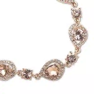 纪梵希 梨形饰边设计 玻璃 手链 女款 玫瑰金