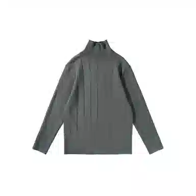 我是大卫 修身竖条纹打底韩系高领商务针织衫 男女同款