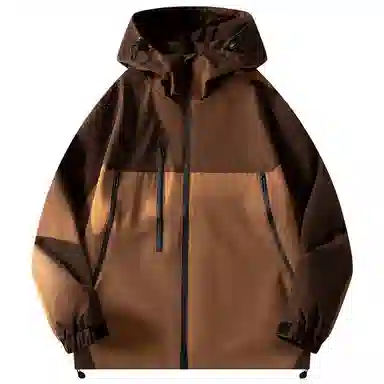 WANX Retro Colorblock Hoodie Jacket