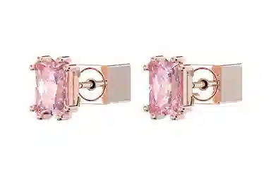 Swarovski Stilla Rose Gold Stud Earrings