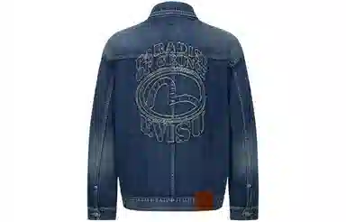 EVISU AW23 3D Seagull Logo Denim Jacket