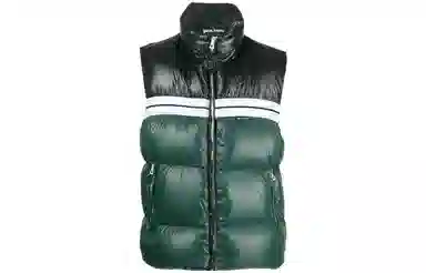 Palm Angels FW22 Puffer Vest Green