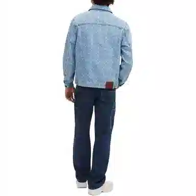 COACH Logo Print Denim Jacket