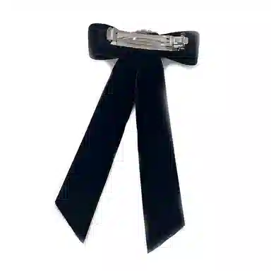 Jennifer Behr Bow Hair Clip Black