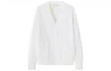 东鲸岁时记 慵懒风高级感宽松显瘦开衫外搭制服上衣针织衫 男女同款 灰野川 绀色