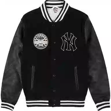 New Era Varsity Jacket Black