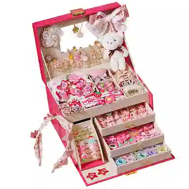 益米 小皮筋发夹 发饰发圈公主礼盒套装 可爱 玩具