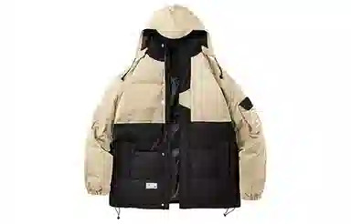 PSO Brand Colorblock Down Jacket