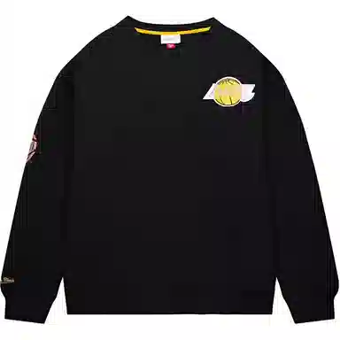 Mitchell Ness x NBA TEAM FIRST SATIN FLEECE CREW LAL