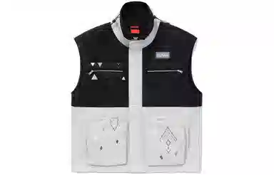 李宁 休闲运动宽松立领单马甲 男款 冰川灰