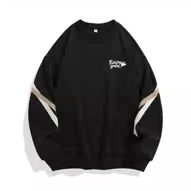 啄木鸟 美式复古宽松圆领长袖卫衣 男女同款 白色