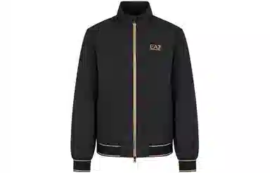 Emporio Armani EA7 FW23 Black Bomber Jacket