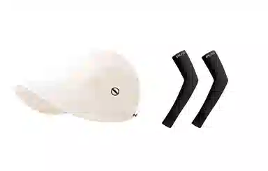 匹克 出行必备 可扎马尾 薄款透气速干 空顶遮阳太阳 口罩冰袖套装 聚酯纤维 防晒帽 女款