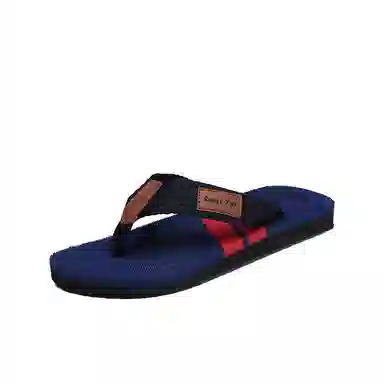 南极人 拼色潮流居家户外休闲 防磨防滑人字拖鞋 男款