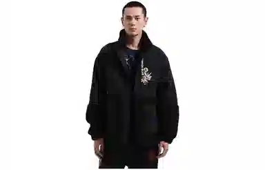 ONI Long Sleeve Zip Jacket Black