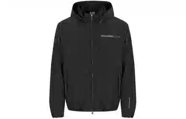 Emporio Armani EA7 SS24 Hoodie Jacket Black