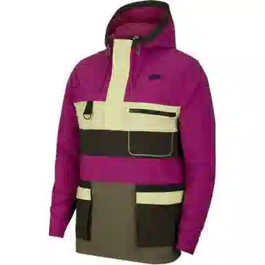 Nike Half-Zip Colorblock Hoodie Cactus Flower Red