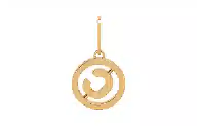 Celine Separable Swivel Gold Pendant
