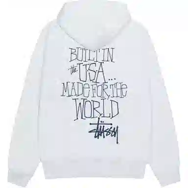 Stussy 2024 FW24 BUILT IN USA HOODIE logo