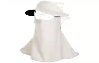 优幽兰 韩版百搭护眼角脸罩夏季防紫外线骑车遮阳帽子一体护颈薄款脸基尼户外出行必备 锦纶 防晒面罩 女款