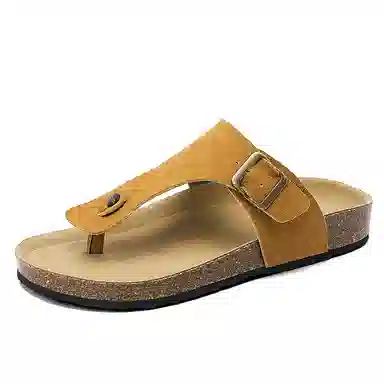 泰和源 简约百搭日常出行 软木底人字拖鞋 男款