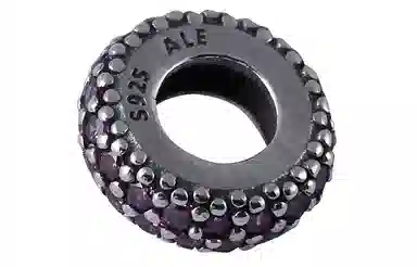 Pandora Pave Charm Pendant Dreamy Purple