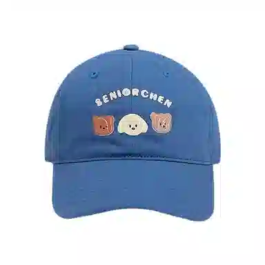 浪莎 日系可爱卡通小熊 轻薄透气户外出行防晒遮阳 时尚百搭大头围显脸小 棉 鸭舌帽 男女同款情侣款