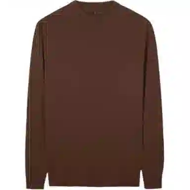 才子 修身纯色微弹针织衫 男款