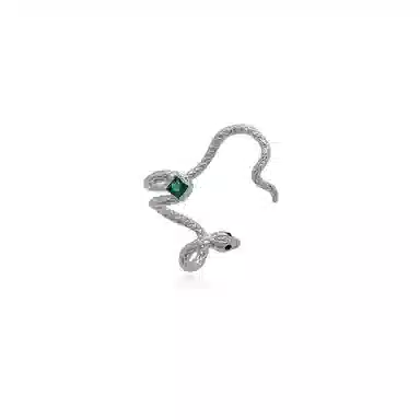 希遇 潮汐灵蛇新中式 轻奢小众设计日常百搭 时尚简约  冷淡风创意设计 合金 耳夹 男女同款情侣款