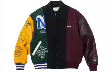 Supreme x MM6 Maison Margiela Split Varsity Jacket