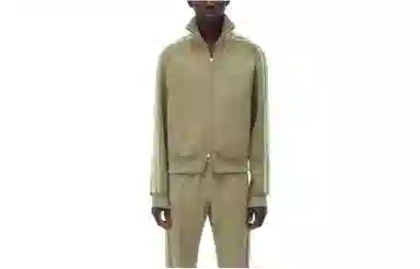 Bottega Veneta SS23 Striped Sleeve Jacket Green