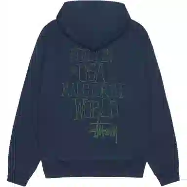 Stussy 2024 FW24 BUILT IN USA HOODIE logo