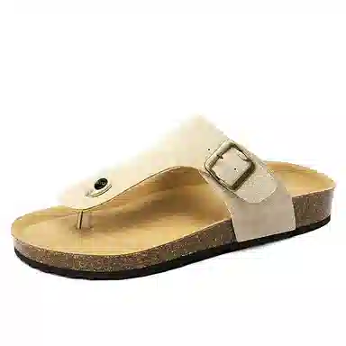 泰和源 简约百搭日常出行 软木底人字拖鞋 男款