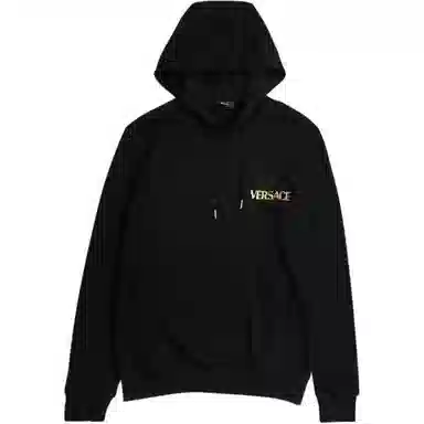 范思哲 美杜莎设计连帽长袖卫衣 男款 黑色