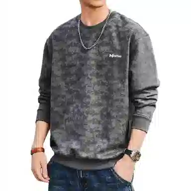 格蓝鹿 休闲宽松圆领卫衣 男款