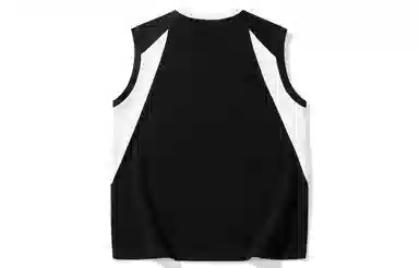 王者荣耀 李白款 美式复古插色休闲高街户外运动日常通勤无性别直筒圆领无袖背心 男女同款