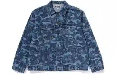 A BATHING APE SS24 Navy Denim Jacket