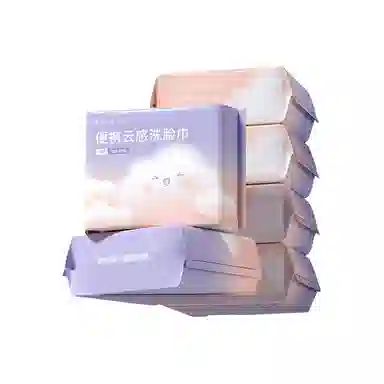 妮丽雅 便携式加大加厚洗脸巾 旅行出差必备