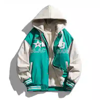 国际米兰足球俱乐部 连帽拼接假两件时尚夹克外套 男女同款