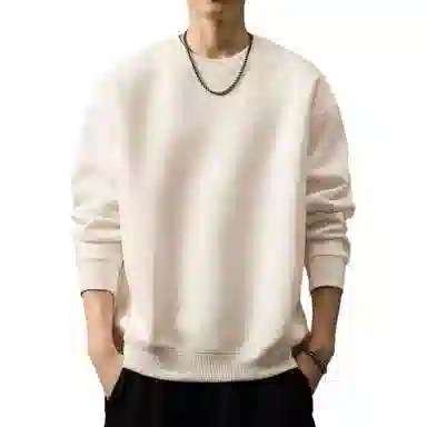 贵色 重磅简约基础款纯色卫衣 男款