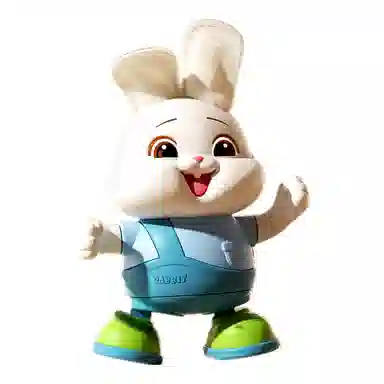 益米 电动跳舞可爱小兔子 会唱会跳 引导宝宝抬头学爬 早教益智玩具