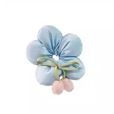 水中玉 韩系花朵枕头大肠发圈扎头头饰发绳慵懒风丸子发饰 皮筋 头绳 女款