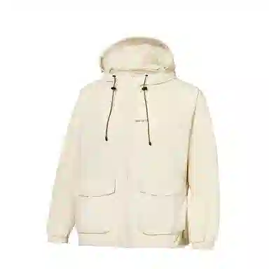 鸭鸭 美式高街纯色大口袋设计薄款凉爽宽松连帽抽绳夹克外套 男女同款