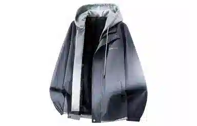 王者荣耀 鲁班七号星空梦想款 美式复古学院风连帽假两件拼接撞色创意字母宽松基础款山系户外休闲日常百搭舒适夹克外套 男女同款