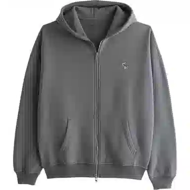 AF Hoodie Zipper Long Sleeve Gray