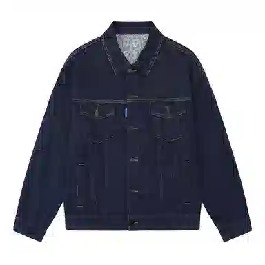 NAVIGARE Denim Jacket Navy Blue