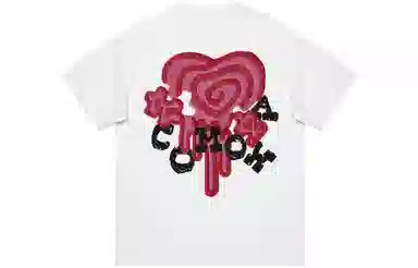 COMOWA Vintage Embroidered Heart Logo T-Shirt