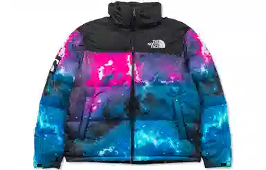 The North Face x Invincible Neon Pattern Full-Zip Down Jacket